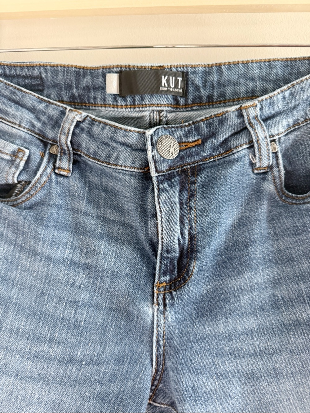 Kut from the Kloth Medium Blue Straight Leg Jeans - Picture 10 of 10